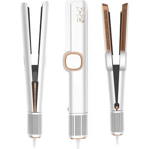 BONBONHAIR LUXE Air Straightener - HIGH END Bonstraight - Stijltang Wet-to-Dry - 2 in 1 - Haardroger & Stijltangen - Coldshot - 80℃ t/m 140℃ - Alternatief Stoomstijltang - ion technologie - Airstraight - Stijltang met luchtstroom - Luchtstijltang