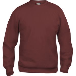 Clique Basic Roundneck Sweater Bordeaux maat L