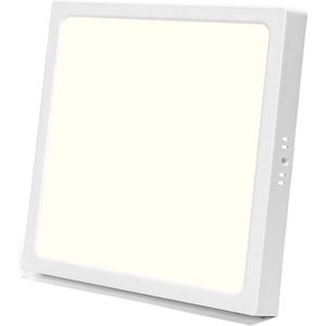 LED Paneel - Downlight - Igia - Natuurlijk Wit 4000K - 24W - 30x30 - Opbouw - Vierkant - Wit - Flikkervrij