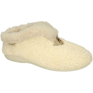 Hush Puppies -Dames -  off-white-crÈme-ivoorkleur - pantoffels - maat 38