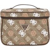 Guess Eliette Logo Toiletery Case Dames Beautycase - Latte Logo Multi - One size