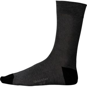 Kariban Halflange, geklede sokken van gemerceriseerd katoen - 'Origine France Garantie' K817 - Dark Grey Heather / Black - 35/38 EU