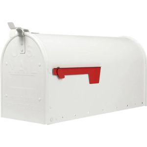 Amerikaanse brievenbus / US mailbox Admiral Wit Aluminium