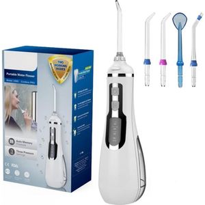 Equivera Waterflosser - Monddouche - Elektrisch Flosapperaat - Water Flosser - Waterflosser Draadloos - Water Flosser Draadloos - Draadloos en Oplaadbaar - Must have voor uw hygiëne!