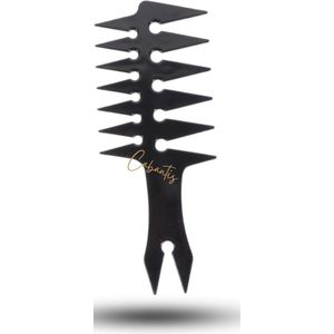 Cabantis®Textuurkam - Ontwar- & Stylingkam | Antistatisch & Professioneel - 20 cm - Zwart
