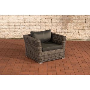 Luxe Tuinstoel Rotan - Weerbestendig - Loungestoel look - Tuinmeubelen - Wicker - Bruin - Tuinstoelen set van 1