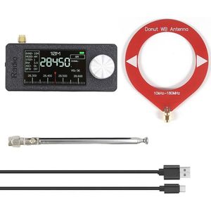 Draagbare Mini Radio met IPS Kleurenscherm - Pocket Formaat, Full-Band Ontvanger, AM FM, USB modussen