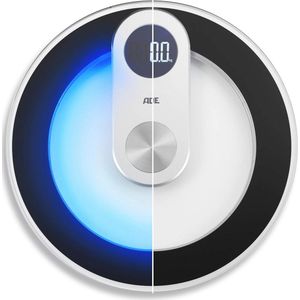 Stijlvolle Digitale Personenweegschaal met Blauwe LED-Verlichting - Nauwkeurige Resultaten tot 180 kg