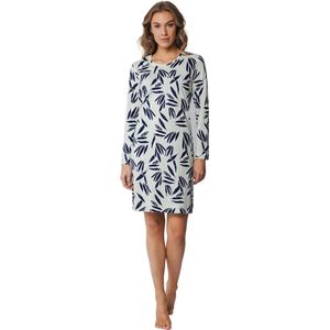 Pastunette Dames nachthemd katoen met lange mouwen - Groen