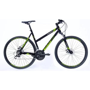 In And OutdoorMatch Herenfiets met 21 Andreanne - Racefiets - Stadsfiets 28 inch - Framemaat 45cm - V-brakes - Zwart/groen