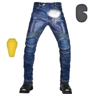 Ademende Elastische Motorbroek voor Heren - Geschikt voor Winter en Zomer met Beschermingsuitrusting