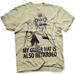 Hybris My Other Hat Is Also Retarded T-Shirt Khaki-S