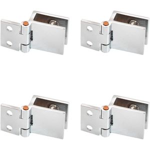 stuks glazen deur kast scharnieren, klem scharnier, glazen deur clip, geschikt voor vitrine, openen en sluiten van glas