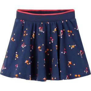 vidaXL Kinderrokje met paddenstoelenprint marineblauw