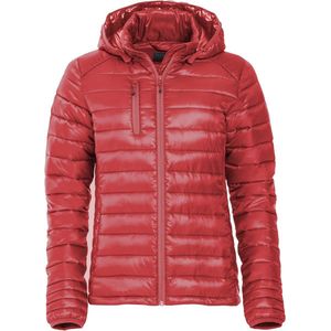 Clique imitatie dons gevoerde jas met capuchon Hudson Dames Rood - Maat XL