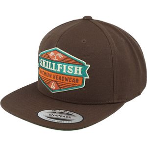Hatstore- Terraflame Logo Classic Dark Brown Snapback - Skillfish Cap