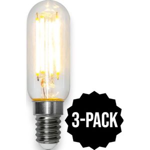 3-Pack | Staaflamp - E14 - 4.2W - Extra Warm Wit - 2700K - Filament - Helder