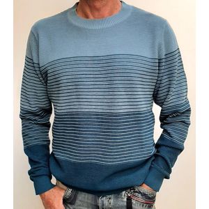 Jack & Jones trui | Heren | Stripes crewneck | Blauw - divers | XL