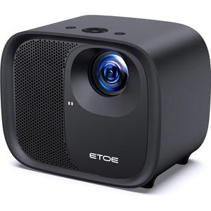Gimbal5 Slimme mini-beamer, Android 11, full HD-projector, Native 1080p, 4K, ondersteuning 5G, WiFi6, Bluetooth 5.0, thuisfilmprojector, elektrische focus, auto, keystone 180, roterend, matzwart