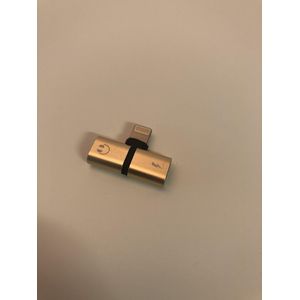 Splitter Power Tower voor Iphone audio en opladen Rosé Goud