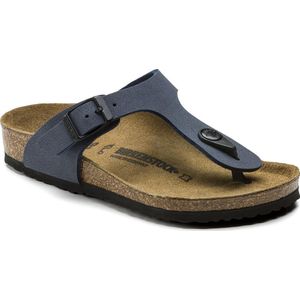 Birkenstock - Gizeh - Teenslippers - Blauw - Birko-Flor Nubuck