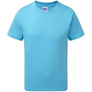 Russell Kinderen/Kinderen Slank T-Shirt met korte mouwen (Turquoise)