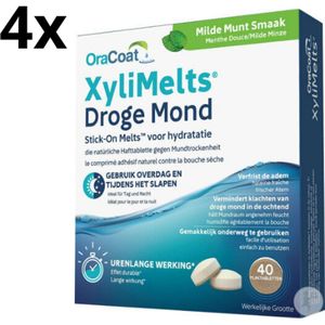 Oracoat Xylimelts Milde Munt - 4 x 40 stuks - Voordeelverpakking