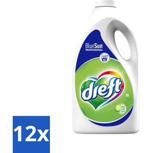12 x Dreft - Vloeibaar Wasmiddel - Professional - Voor dagelijks gebruik - 83 Wasbeurten - Wasmiddel - Vloeibaar Wasmiddel - Vlekkenverwijderaar - Professioneel Wasmiddel - Wasmiddel Voor Gekleurde Was