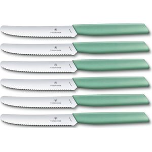 Victorinox Swiss Modern tafelmessen 6-delig - 11cm - Mint groen