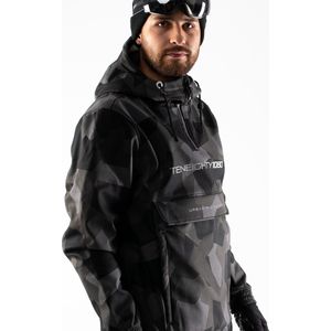 1080 PARKER-T Hoodie heren softshell | Zwart | XL | Wintersport Snowboard Ski Kleding