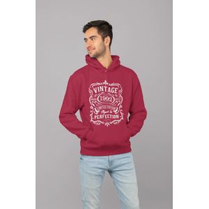 1992 Jaar Rood Hodie - Maat M - Vintage Aged To Perfection - Verjaardagscadeau - Limited Edition
