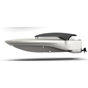 RC Afstand Bestuurbare Speedboot – Afstandsbediening - Zilver - 14cm