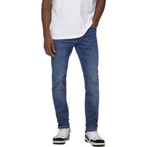 Only & Sons Jeans Onsweft Reg. M. Blue 6755 Dnm Jeans 22026755 Medium Blue Denim Mannen Maat - W32 X L30