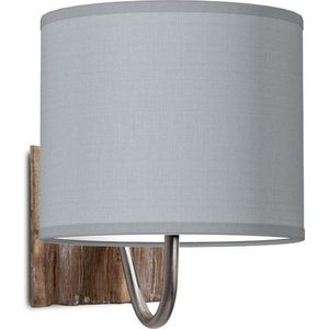 Home Sweet Home wandlamp Bling - wandlamp Drift inclusief lampenkap - lampenkap 20/20/17cm - geschikt voor E27 LED lamp - lichtgrijs