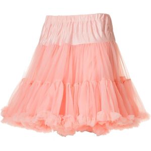 Supervintage supermooie volle zachte petticoat rok zalm lichtroze - M / L - valt op de knie - elastische verstelbare taille - carnaval - feest