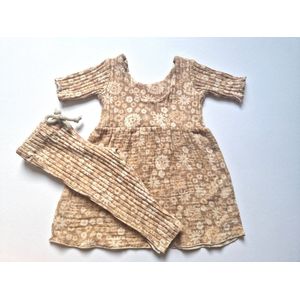 Cappuccino baby jurkje - vintage floral | Jurkjes & Jumpsuits | PETITE EvelinaApparel