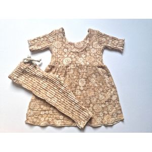 Cappuccino baby jurkje - vintage floral | Jurkjes & Jumpsuits | PETITE EvelinaApparel