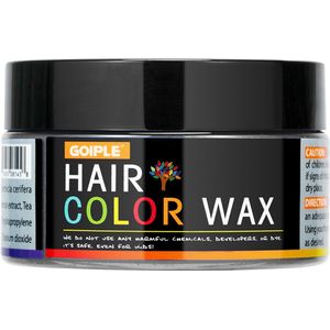 AtrustTeam – Kleur Haar Wax- Haarwax-HaircolorWax – Direct natuurlijke haarkleur, Natuurlijke ingrediënten Wasbaar-Feest wax –Tijdelijke Haarkleur-Carnaval- Moderne look- Haarcrème-Natuurlijke product -Waterbasis –Kleur:licht grijs -Nieuw 2020