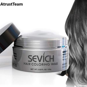 AtrustTeam – Kleur Haar Wax- Haarwax-HaircolorWax – Direct natuurlijke haarkleur, Natuurlijke ingrediënten Wasbaar-Feest wax –Tijdelijke Haarkleur-Carnaval- Moderne look- Haarcrème-Natuurlijke product -Waterbasis –Kleur:licht grijs -Nieuw 2020