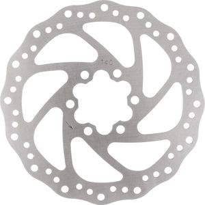 M-wave Remschijf 140 Mm 6 Gaats Rvs Zilver