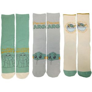 Star Wars The Mandalorian - Grogu Unisex Sokken - meerkleurig - S-M