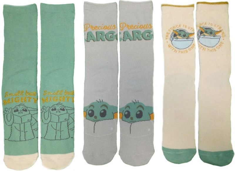 Star Wars The Mandalorian - Grogu Unisex Sokken - meerkleurig - S-M