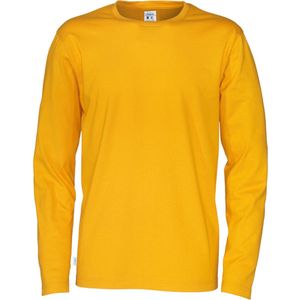 Cottover T-SHIRT LONG SLEEVE MAN - GOTS GECERTIFICEERD 141020 - Geel - S