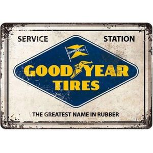 Goodyear Tires Logo Metalen Postkaart