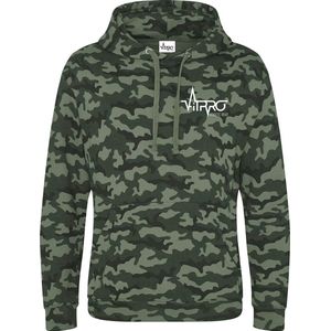 FitProWear Camouflage Hoodie Groen - Maat M - Unisex - Trui - Hoodie - Sweater - Sporttrui - Trui met capuchon - Camouflage trui - Katoen/Polyester - Trui mannen - Trui vrouwen - Groene trui