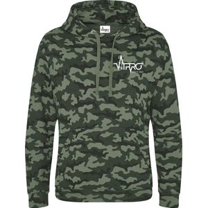 FitProWear Camouflage Hoodie Groen - Maat L - Unisex - Trui - Hoodie - Sweater - Sporttrui - Trui met capuchon - Camouflage trui - Katoen/Polyester - Trui mannen - Trui vrouwen - Groene trui