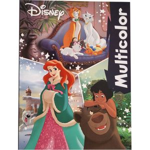 Disney - multicolor - kleurboek met 32 pagina's waarvan 17 kleurplaten en voorbeelden in kleur - Disney Classics - knutselen - kleuren - tekenen - creatief - verjaardag - kado - cadeau