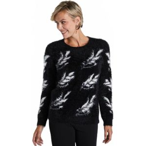 Gebreide jacquardtrui, lange mouwen