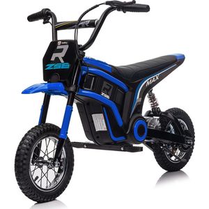 Huricane Elektrische kindermotor 24V 350Watt - Kindermotor - Accuvoertuigen - 3.5 tot 8 jaar - kindermotor met luchtbanden (Blauw)