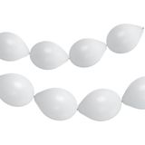 Folat - Knoopballonnen voor Ballonnenslinger Coconut White Mat 33 cm - 8 stuks